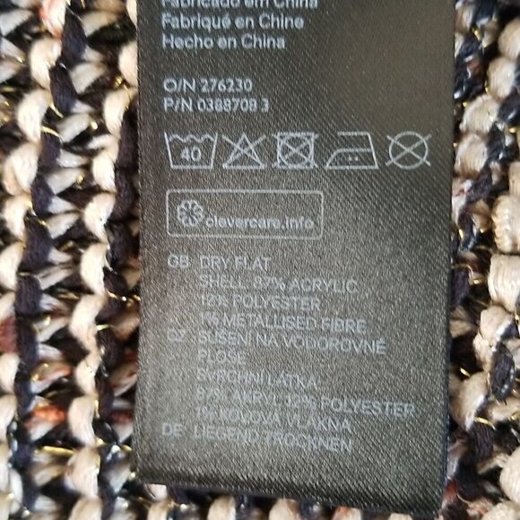 H&M Glittery Cardigan Sweater Sz Medium - Picture 7 of 7